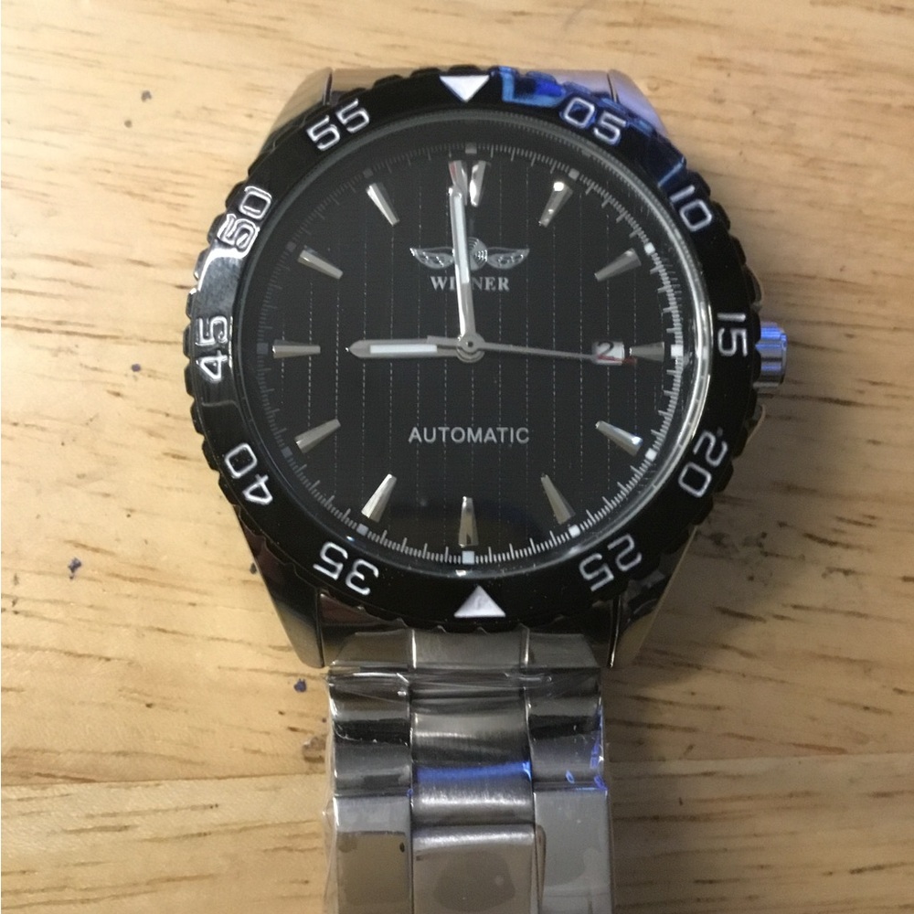 New Black Winner Automatic Watch